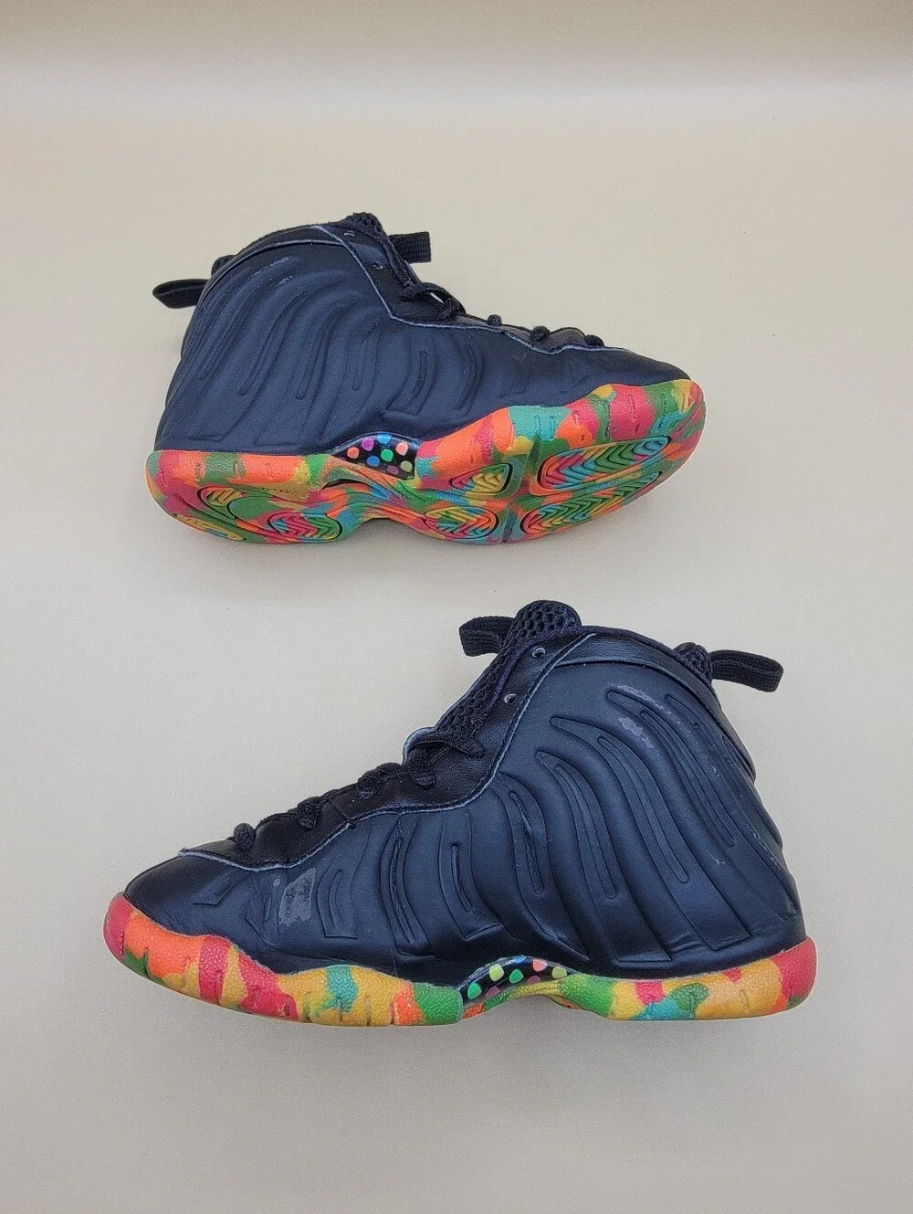 Nike Lil Posite One Fruity Pebbles Little Kids Shoes Size 12C Black Multicolor